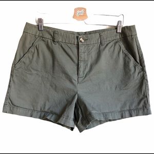 Madison Jules Twill Olive Shorts 14